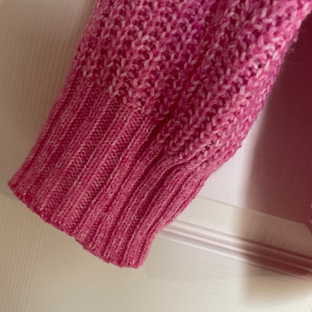 No Boundaries Pink Chunky Knit V-Neck Sweater | Size XXL (19) - Picture 9 of 11